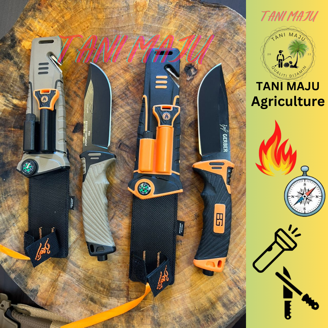 ( Model 296-297 ) Pisau Serbaguna Luar – Kecil, Tajam & Mudah Dibawa (all in 1)