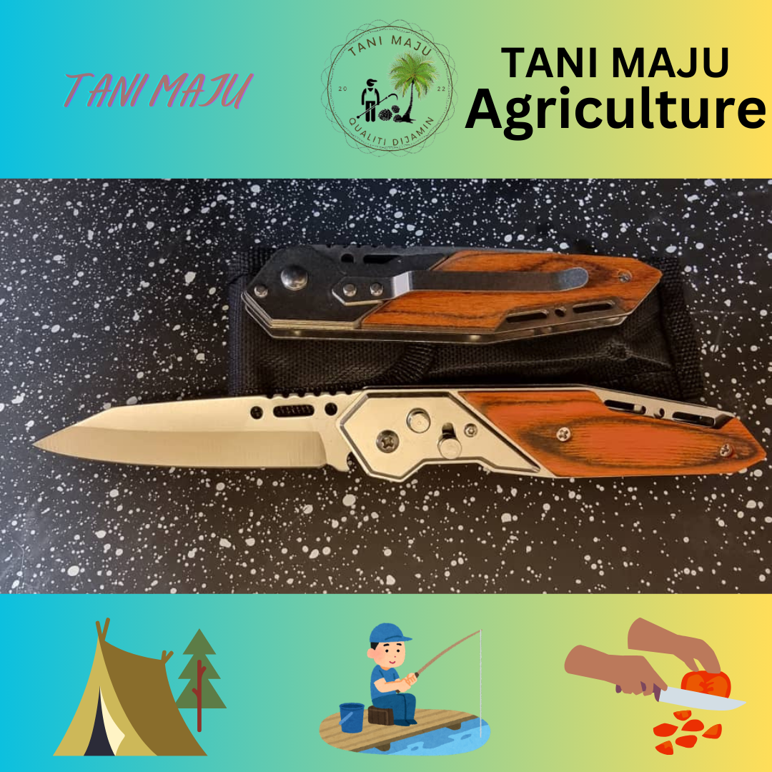 Model 293 Pisau Lipat Taktikal Outdoor | Pisau Kayu Serbaguna untuk Camping & Survival
