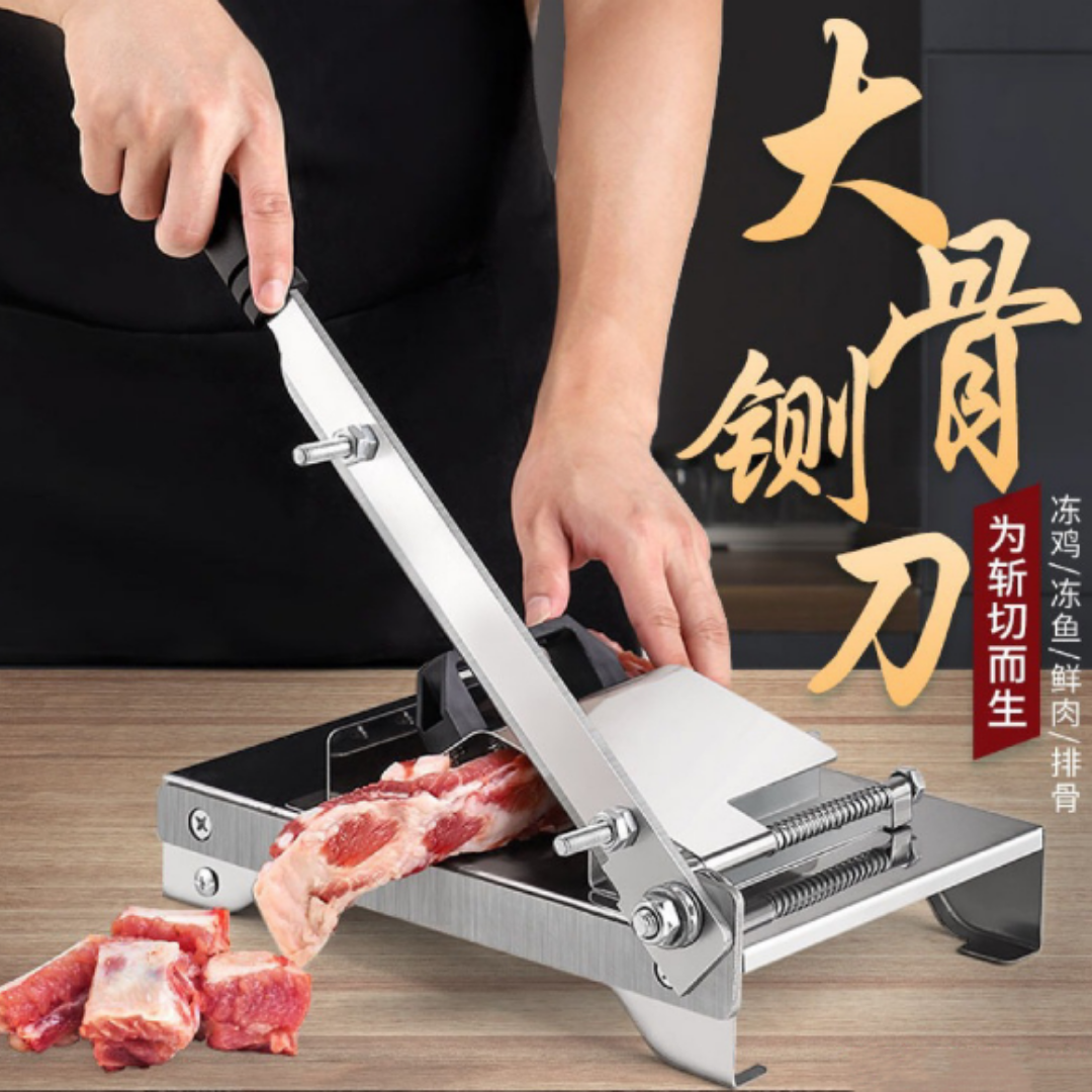 Stainless Steel Meat Slicer Manual Adjustable Frozen Meat High Quality Mutton Beef Mesin Potong Hiris Daging (MODEL 245)