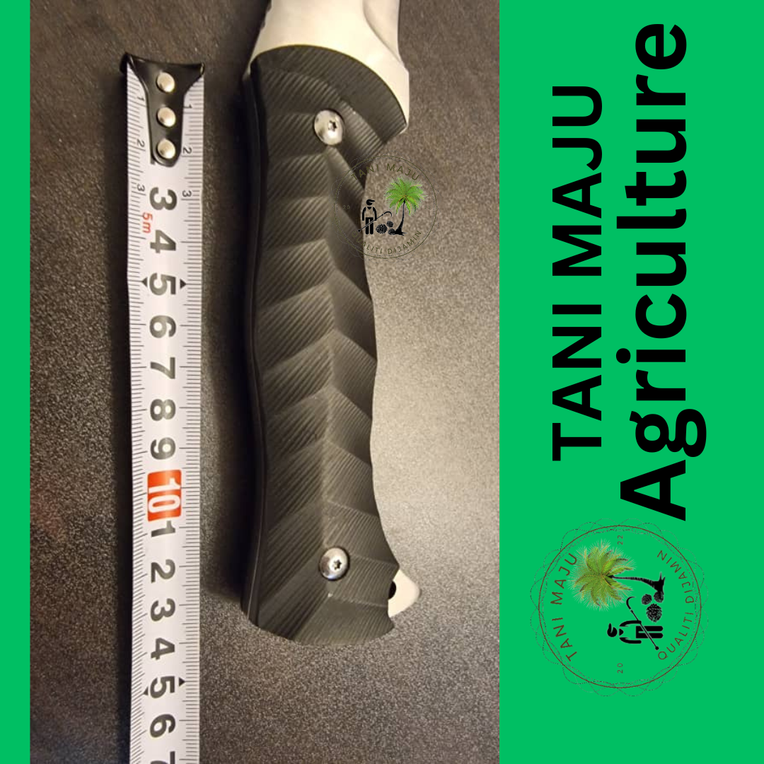 Model 306 / Pisau Ladang Bengkok 40cm – Baja Karbon + Sarung PERCUMA