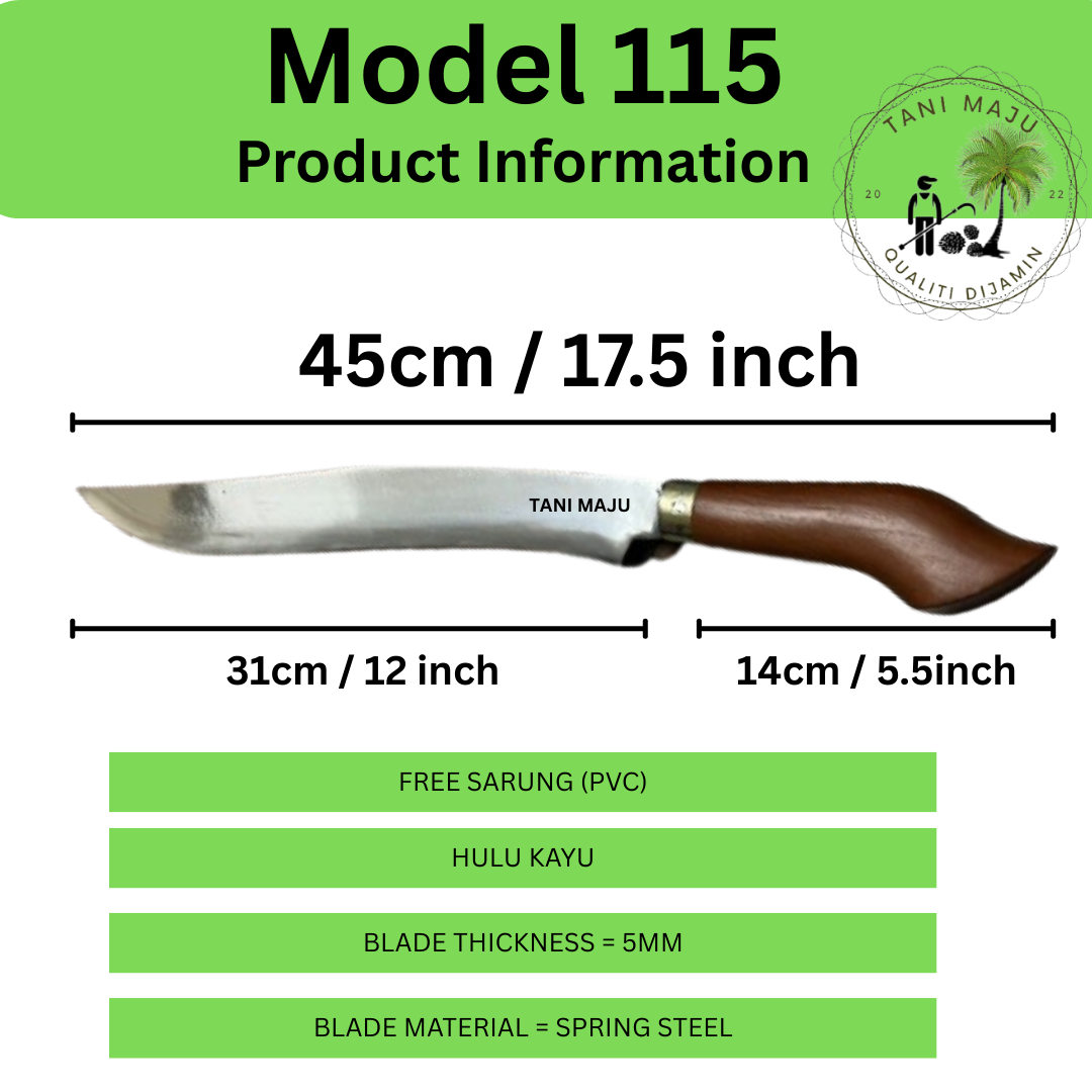 Parang kayu + Hulu kayu 1 ( Model HK-112, HK-115, HK-117 )