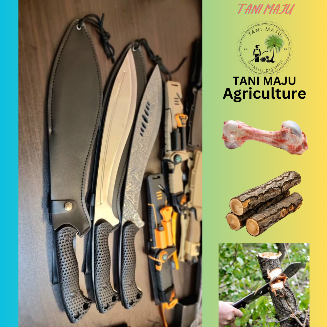 Model 303-305 Pisau Ladang Baja Karbon (Termasuk Sarung) โ 3 Pilihan Bilah