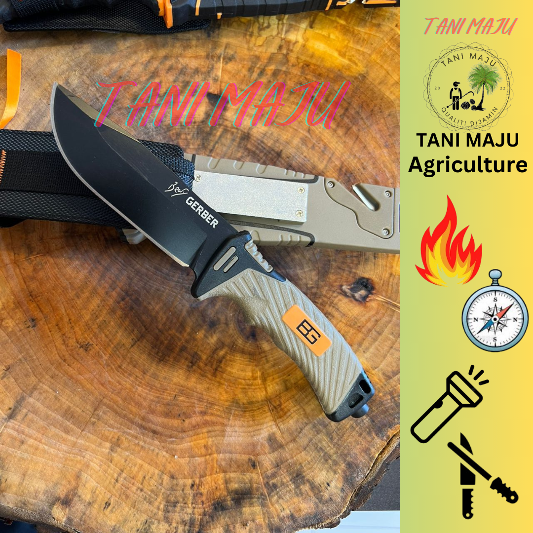 ( Model 296-297 ) Pisau Serbaguna Luar – Kecil, Tajam & Mudah Dibawa (all in 1)
