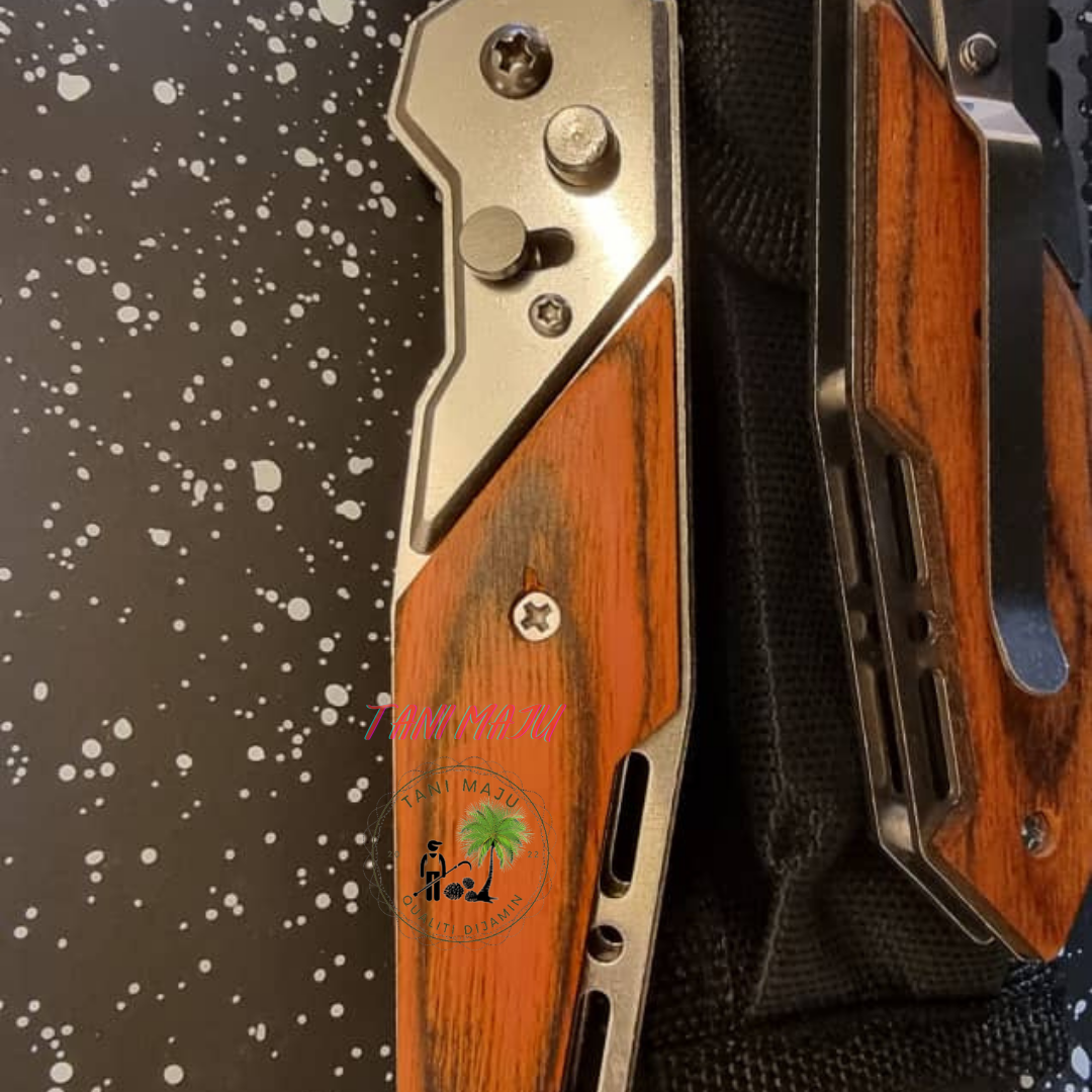 Model 293 Pisau Lipat Taktikal Outdoor | Pisau Kayu Serbaguna untuk Camping & Survival