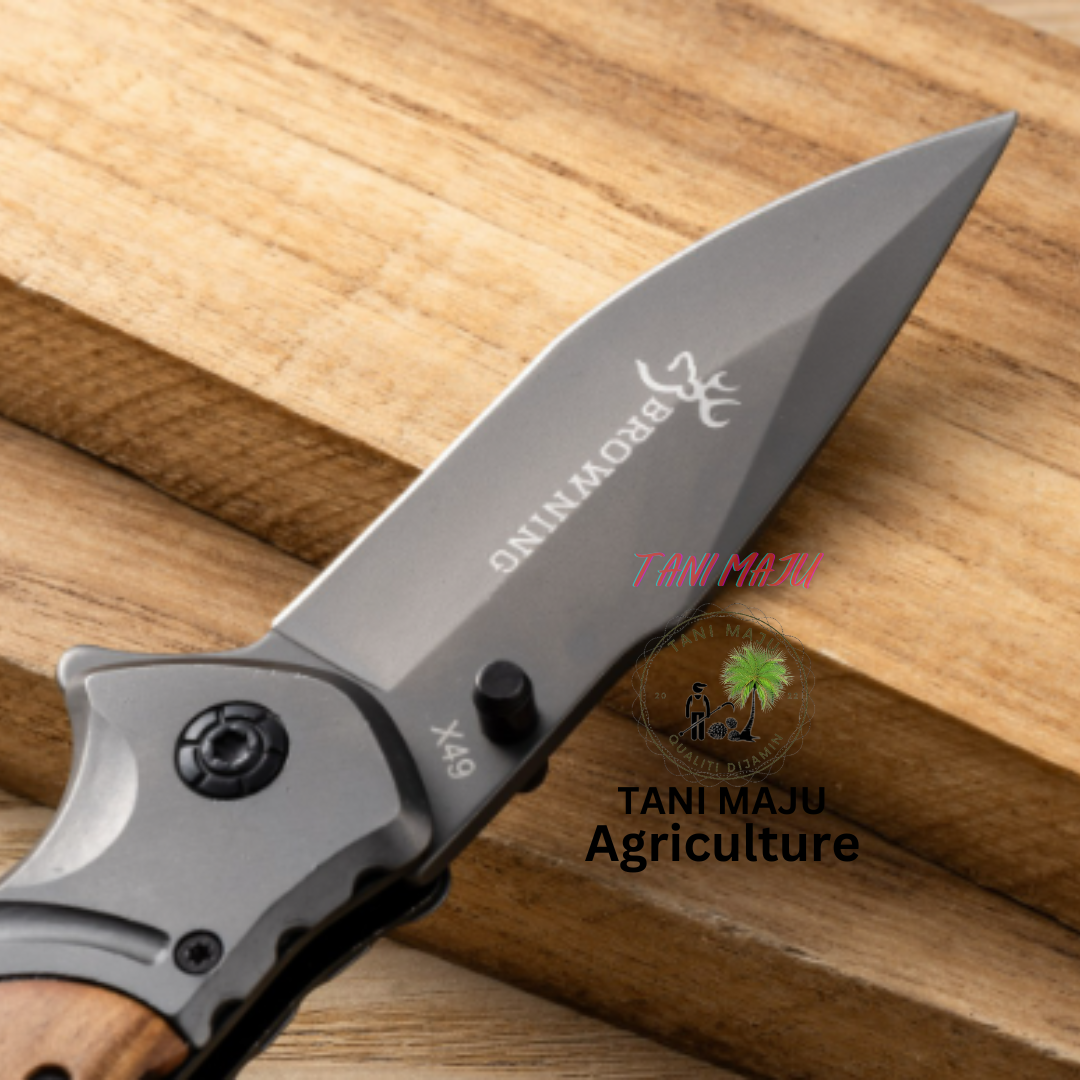Model 292 / Pisau Lipat Pendek Serbaguna | Outdoor + Rumah + Buah | 8cm Bilah Keluli