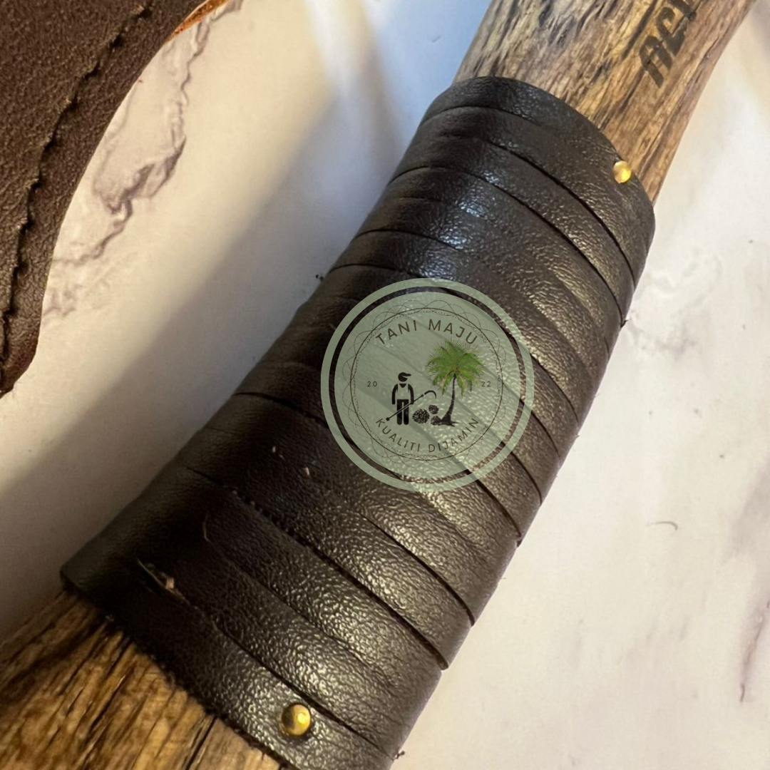 Model (410-411) Kapak Serbaguna Outdoor Tempa Tangan – Kapak Besar & Kecil Dengan Sarung | Kapak Camping, Pecah Kayu & Daging