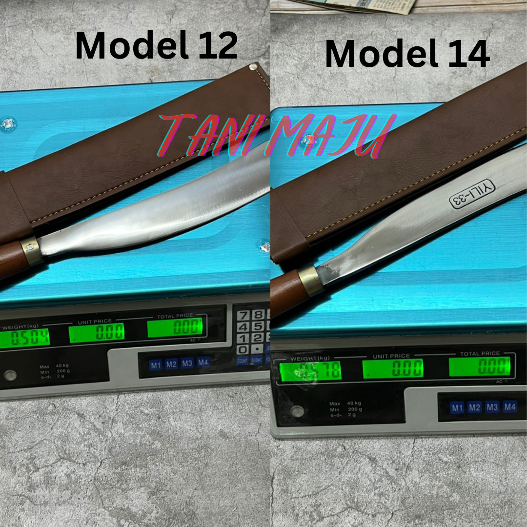PISAU PARANG DUKU CONDONG ( Model: Duku 12 dan Duku 14 )