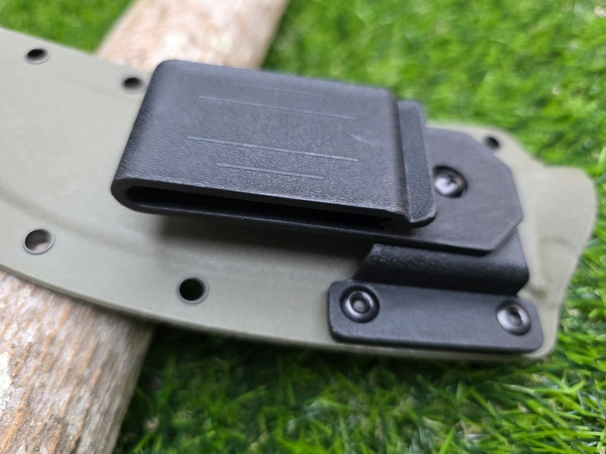 Model 498 TANI MAJU Curved Kitchen Knife with Kydex Sheath 28.5cm | Pisau Dapur Melengkung dengan Sarung Kydex
