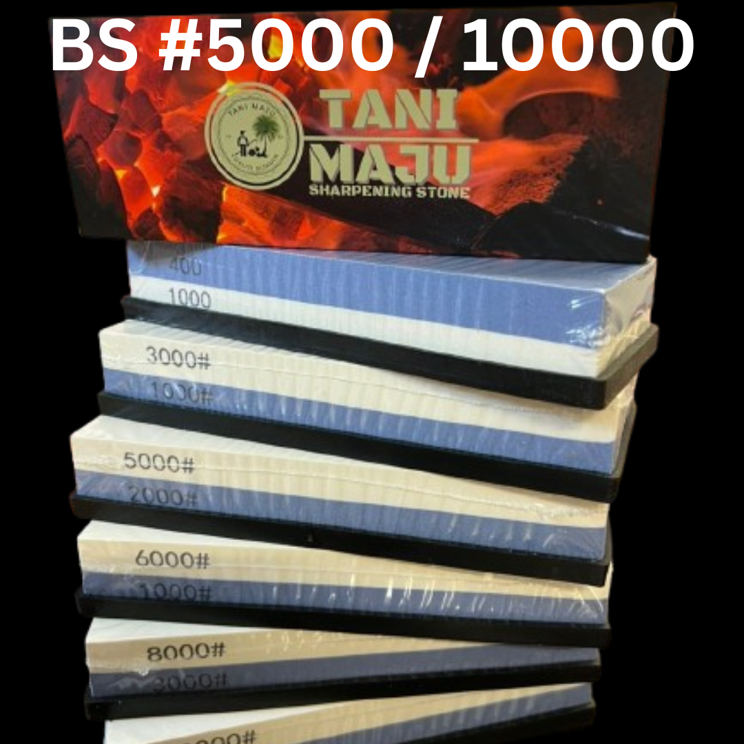 Batu Asah Pisau Dua Sisi Putih (White Corundum) Dengan Tapak & Penentu Sudut – Set Lengkap Alat AsaH