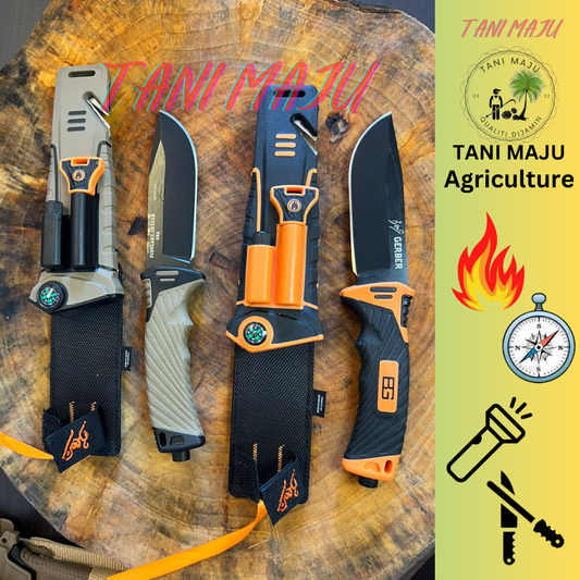 ( Model 296-297 ) Pisau Serbaguna Luar – Kecil, Tajam & Mudah Dibawa (all in 1)