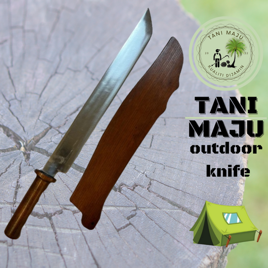 Model 129.9.1  / Alat Pertanian Keluli Spring | Hulu Kayu & Sarung Kayu | Tahan & Praktikal