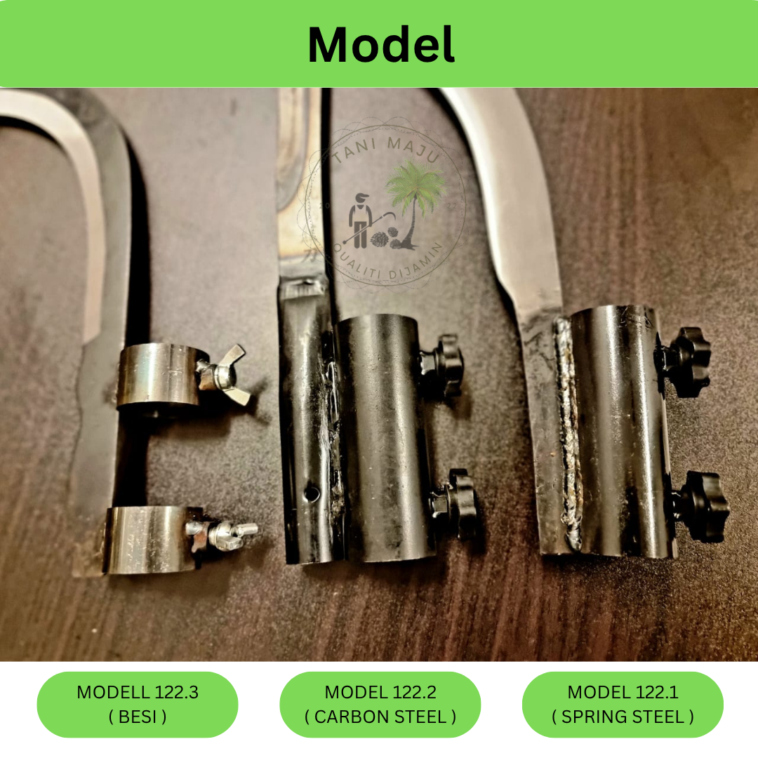 Model 122.1-122.3 / Sabit Lock Pisau / MODEL Spring Steel, Carbon Steel,  Besi /SABIT PISANG / RUMPUT / BUAH