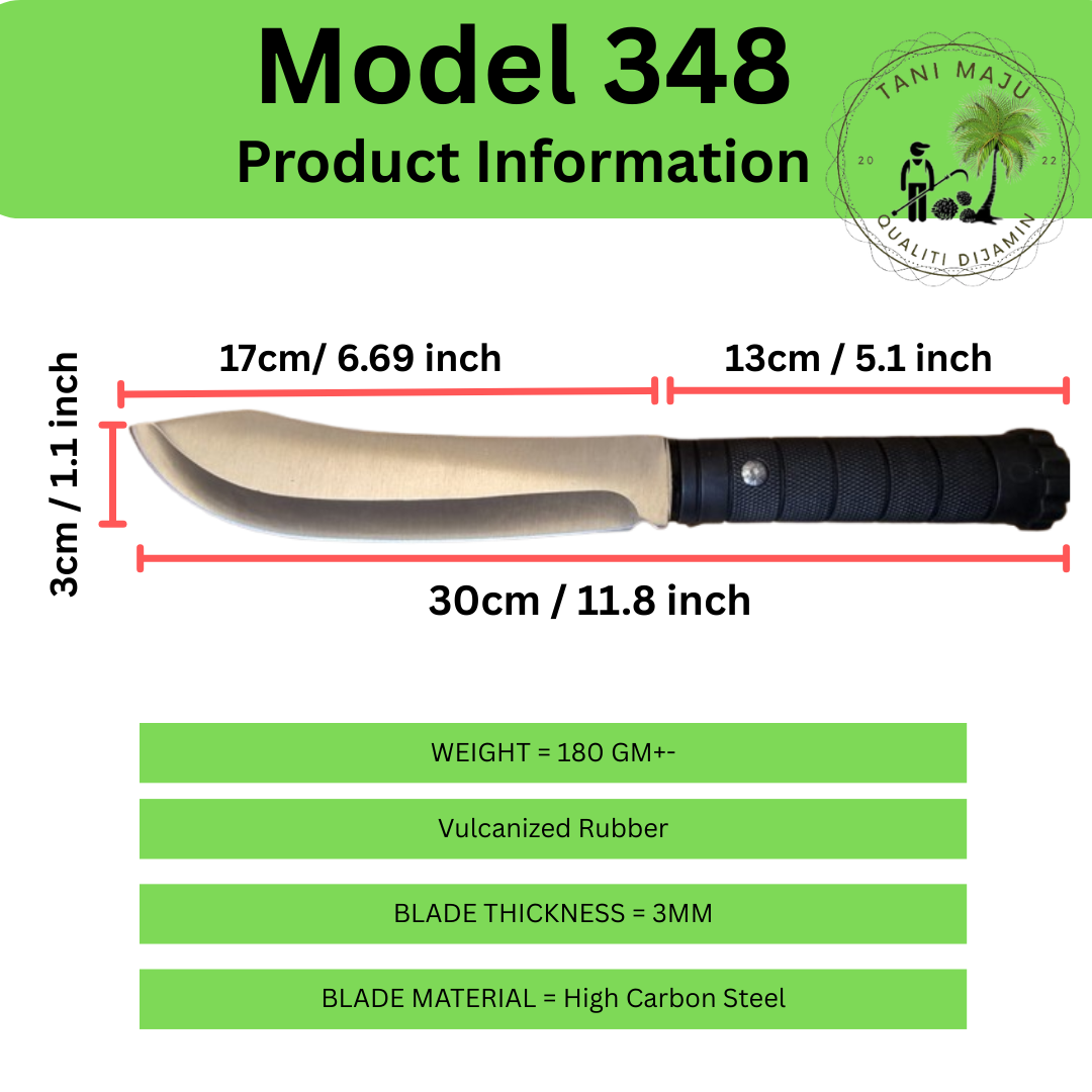 Model 348-351 Pisau Serbaguna Tajam Untuk Luar & Dapur – Pisau Camping, Potong Daging, Buah & Tulang (4 Jenis Dengan Sarung)