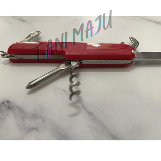 Multi-Tools EDC Folding Knife Multi Function Army Swiss Survival Stainless Steel Knife Pisau Pelbagai Guna  (C019)