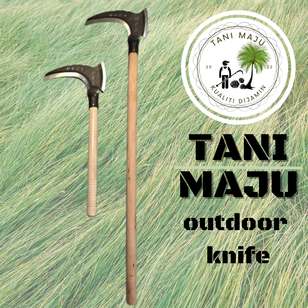 Model (423-424) Sabit Dua Mata Bertangkai Kayu | Alat Kebun & Pertanian Serbaguna