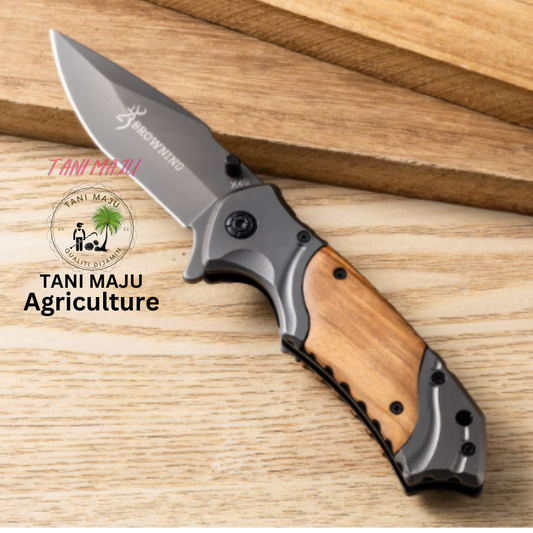Model 292 / Pisau Lipat Pendek Serbaguna | Outdoor + Rumah + Buah | 8cm Bilah Keluli