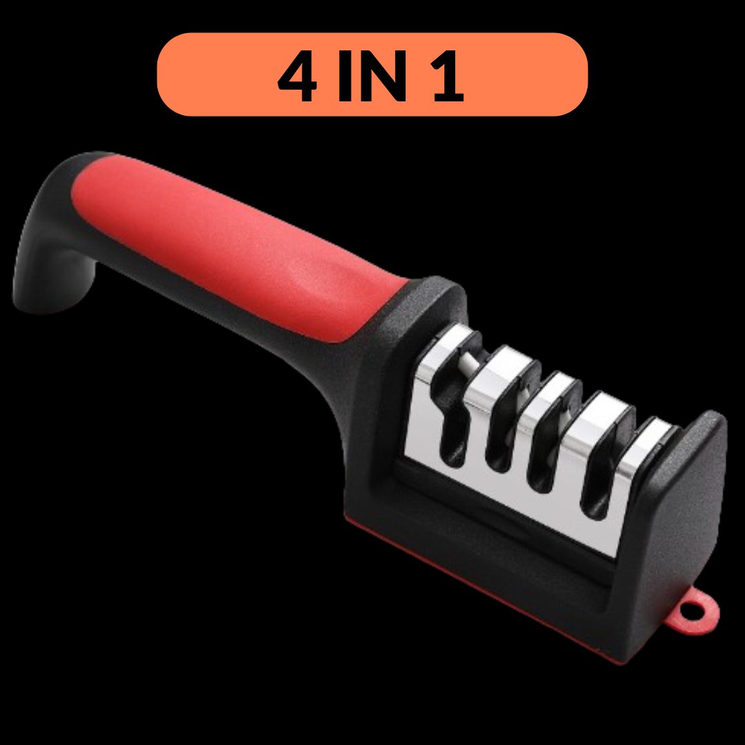 Batu Asah Pisau Dua Sisi Putih (White Corundum) Dengan Tapak & Penentu Sudut – Set Lengkap Alat AsaH