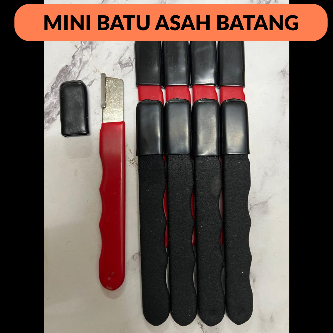 Batu Asah Pisau Dua Sisi Putih (White Corundum) Dengan Tapak & Penentu Sudut – Set Lengkap Alat AsaH