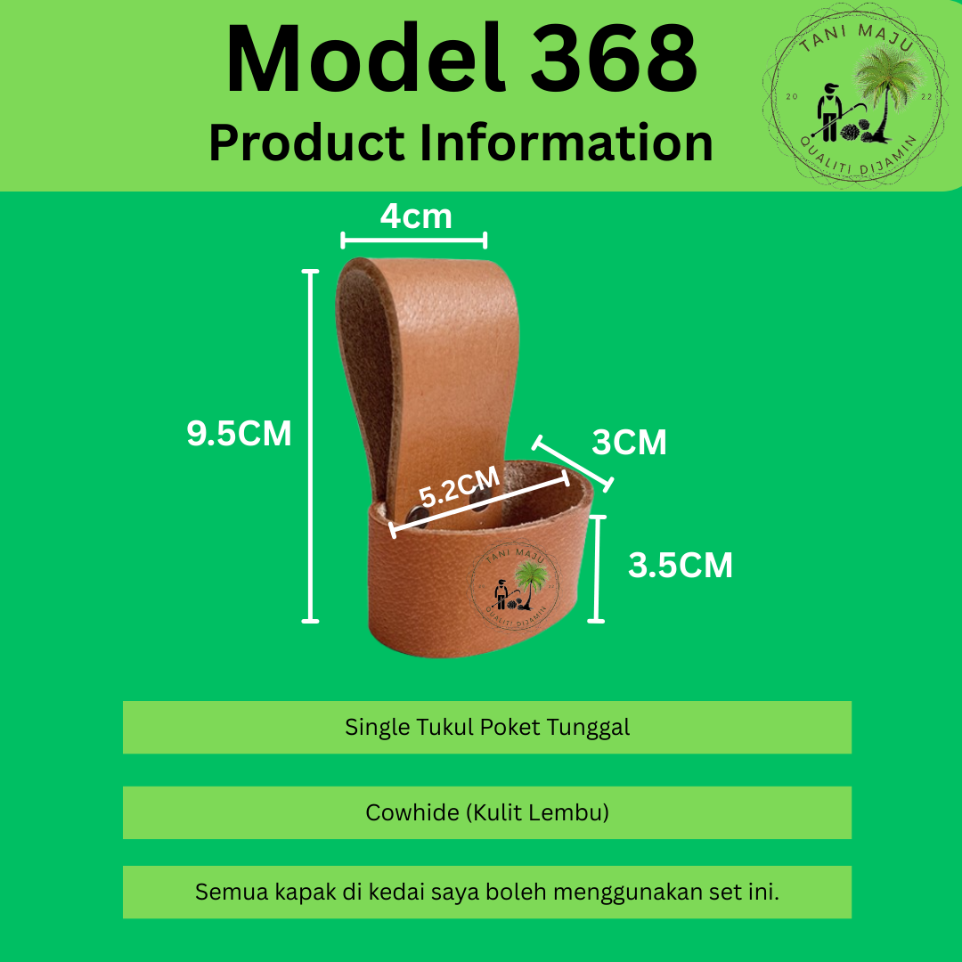 Model 368  / Gantungan Tukul / Sarung Gantung Kapak Pertukangan / Beg Pinggang / Single / Double