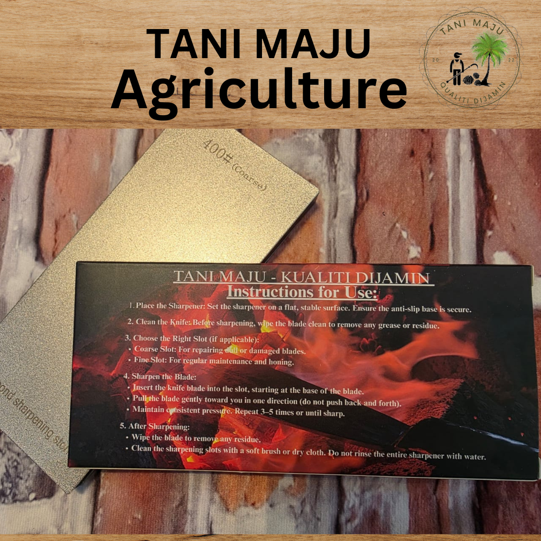 Model 415 / Tani Maju / Pengasah Pisau Diamond Stone Anti-Slip | Single / Double Sided | Knife sharpening