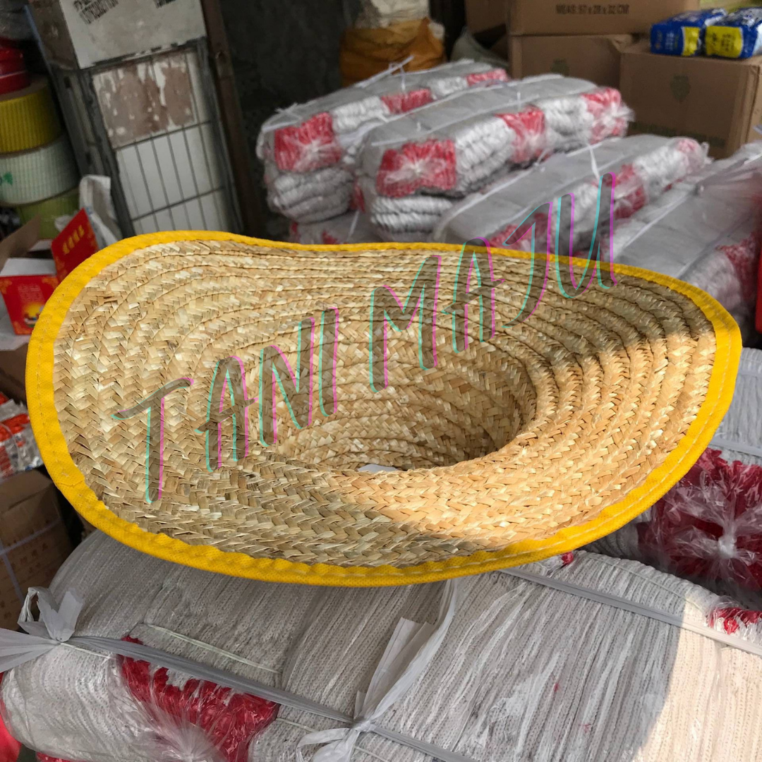 Grass Straw Farmer Hat Cap / Topi Rumput Jerami Petani / Topi Rumput Jerami Petani /Topi Kebun C009
