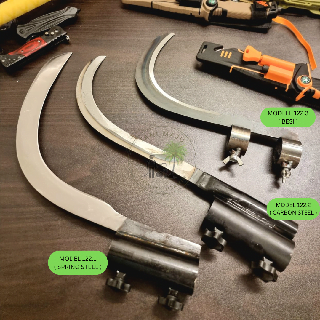 Model 122.1-122.3 / Sabit Lock Pisau / MODEL Spring Steel, Carbon Steel,  Besi /SABIT PISANG / RUMPUT / BUAH