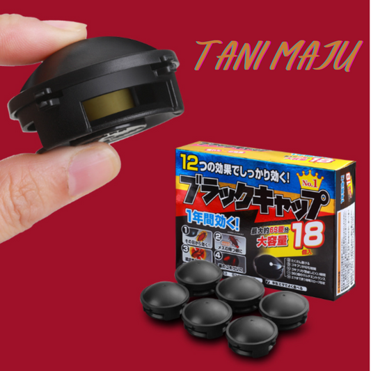 【Japan Imported】 12pcs/Box Cockroach Catch Room Black Box Trap Killer Non-toxic Safe/ Japanese Kill Cockroach / (Model 259)