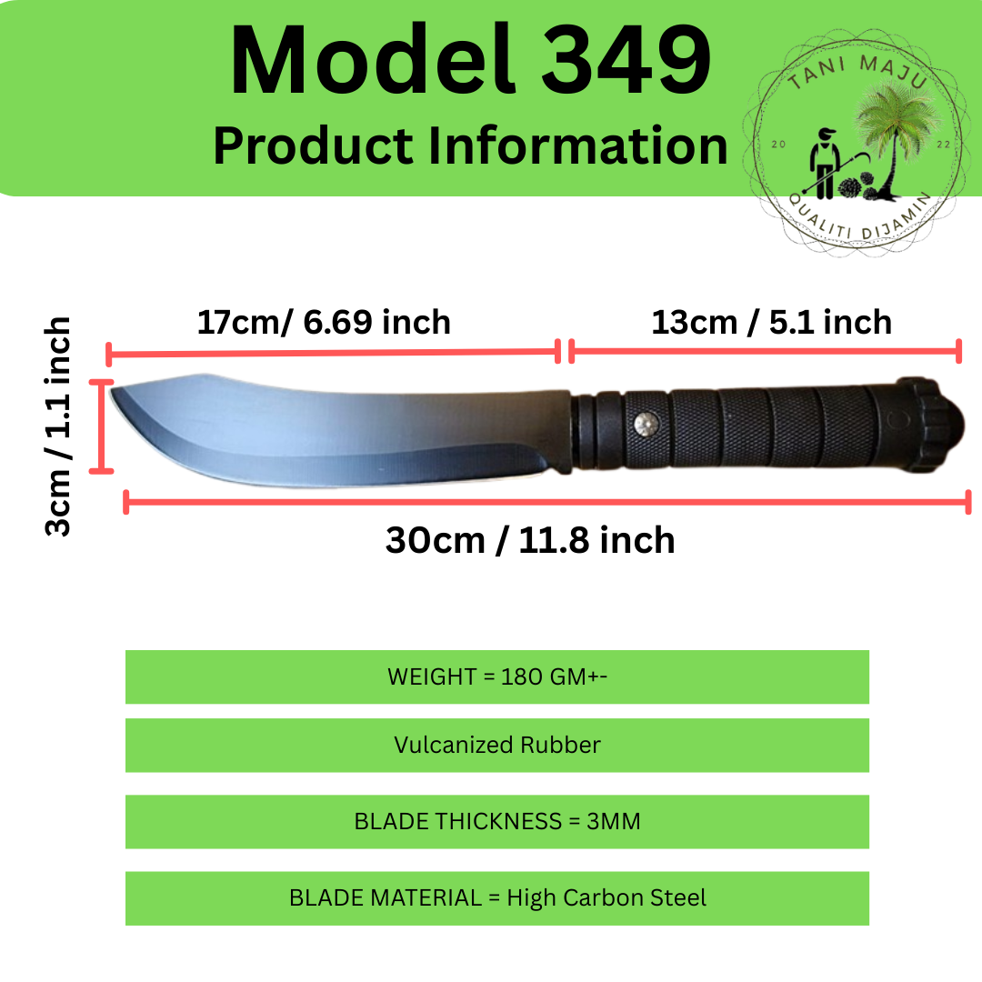 Model 348-351 Pisau Serbaguna Tajam Untuk Luar & Dapur – Pisau Camping, Potong Daging, Buah & Tulang (4 Jenis Dengan Sarung)