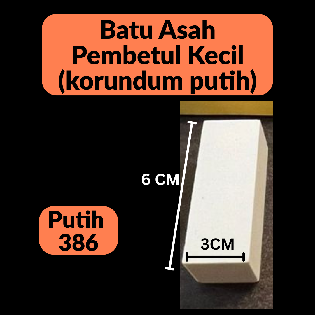 Batu Asah Pisau Dua Sisi Putih (White Corundum) Dengan Tapak & Penentu Sudut – Set Lengkap Alat AsaH
