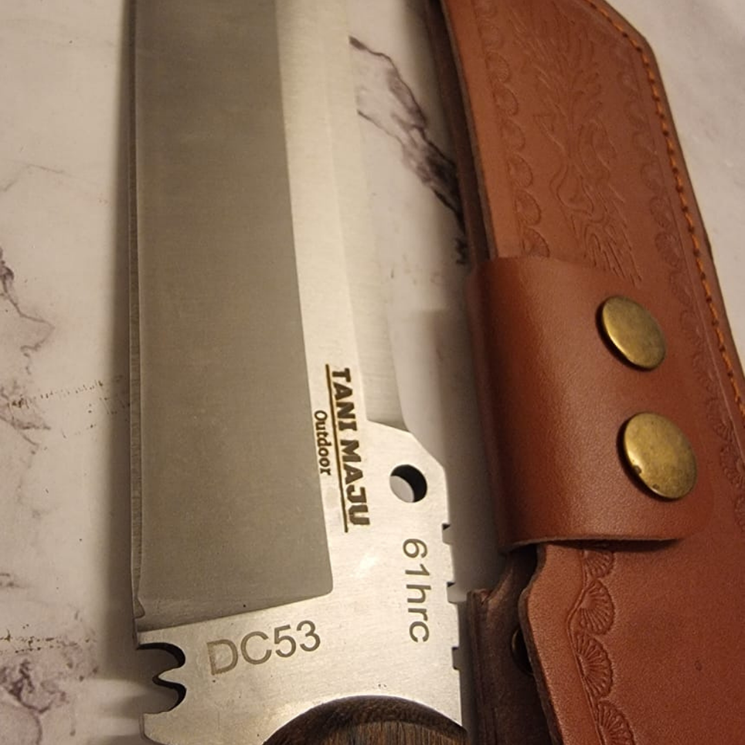 Model 409 (Pisau Potong Kayu & Buluh Tajam untuk Camping Hiking & Survival)( Stainless Steel