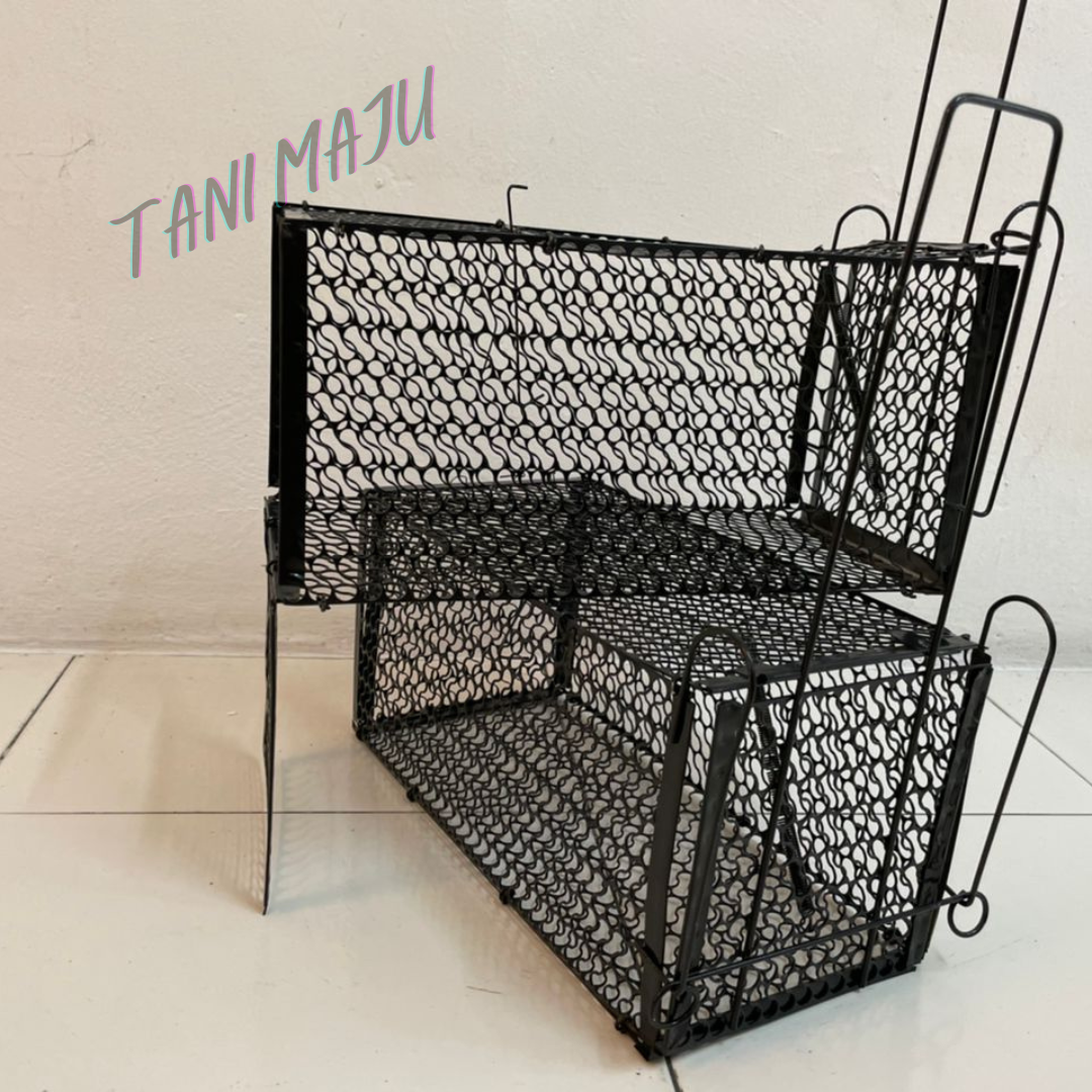 Rat Mouse Trap Cage Metal / Rumah Perangkap Tikus Besi (MELIPAT) (Model 237)