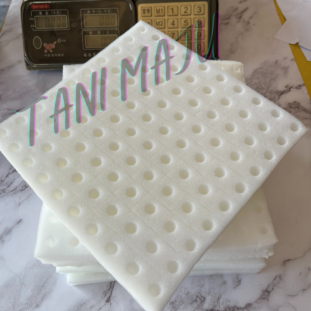 Hydroponic Germination Sponge 100 Cubes with holes for Seedling Aquaponic Semai Benih Hidroponik Span Percambahan  (Model 172)