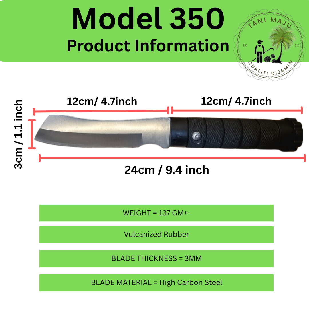 Model 348-351 Pisau Serbaguna Tajam Untuk Luar & Dapur – Pisau Camping, Potong Daging, Buah & Tulang (4 Jenis Dengan Sarung)