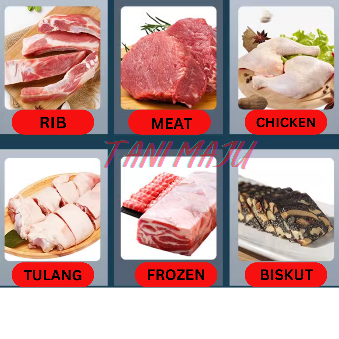 Stainless Steel Meat Slicer Manual Adjustable Frozen Meat High Quality Mutton Beef Mesin Potong Hiris Daging (MODEL 245)