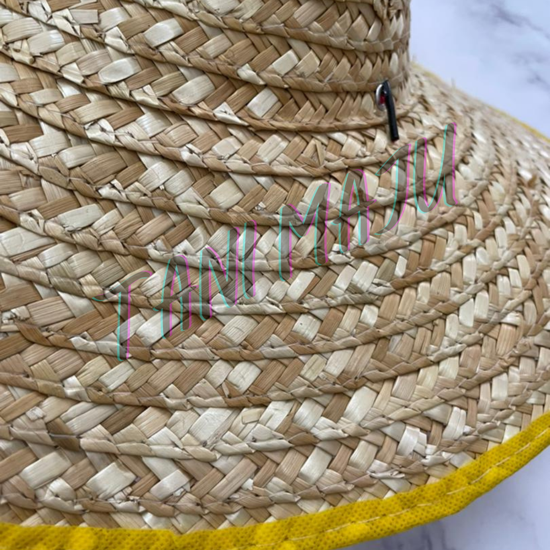 Grass Straw Farmer Hat Cap / Topi Rumput Jerami Petani / Topi Rumput Jerami Petani /Topi Kebun C009