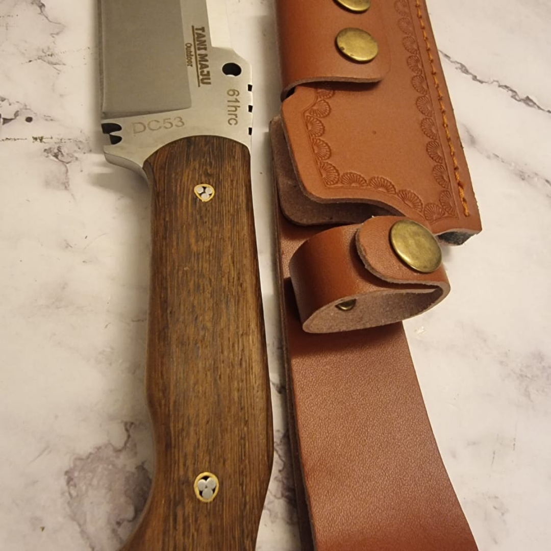 Model 409 (Pisau Potong Kayu & Buluh Tajam untuk Camping Hiking & Survival)( Stainless Steel