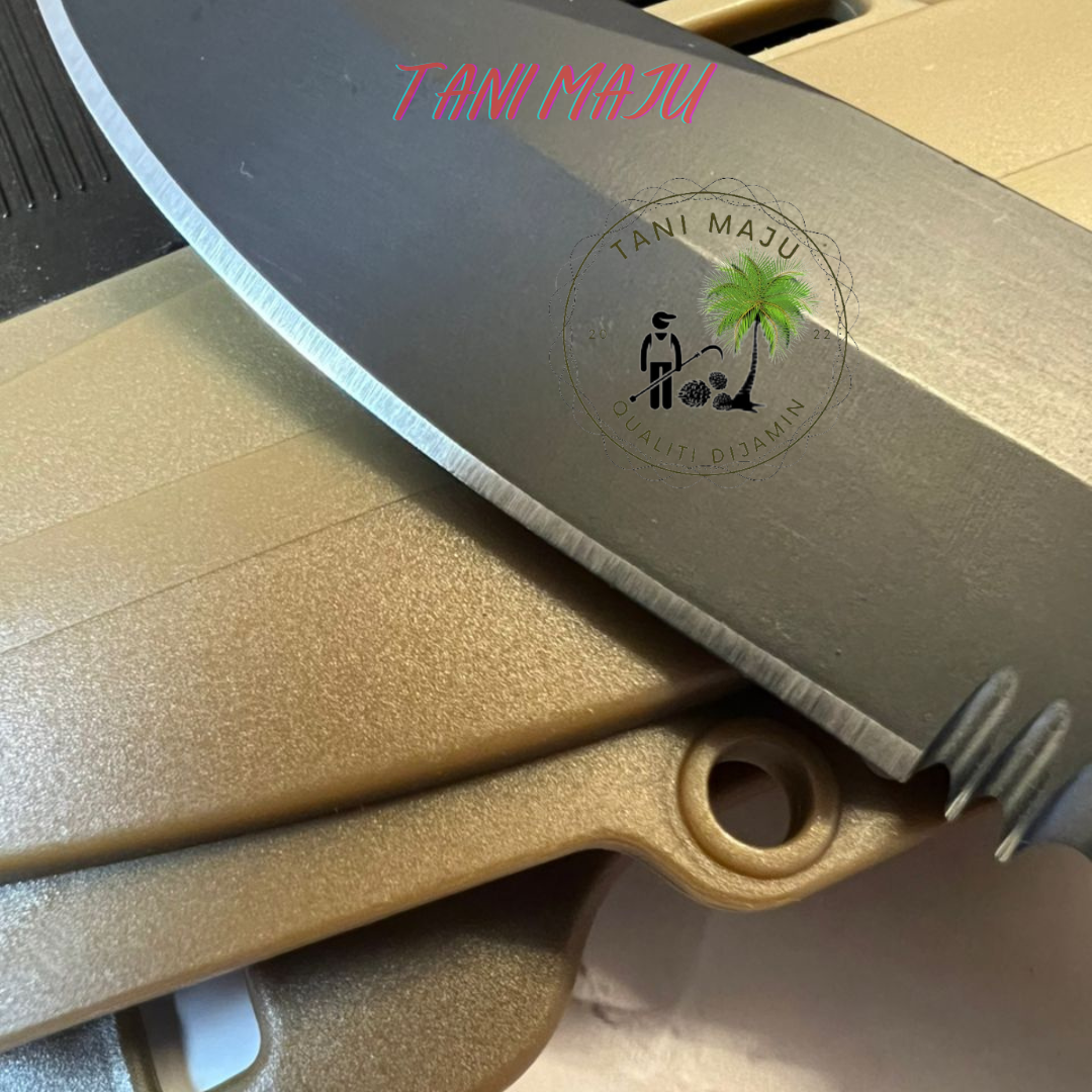 Model 300.1-300.3 / Pisau Survival Taktikal Dengan Sarung – Separuh Bergerigi, 3 Warna Pilihan