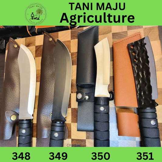 Model 348-351 Pisau Serbaguna Tajam Untuk Luar & Dapur – Pisau Camping, Potong Daging, Buah & Tulang (4 Jenis Dengan Sarung)