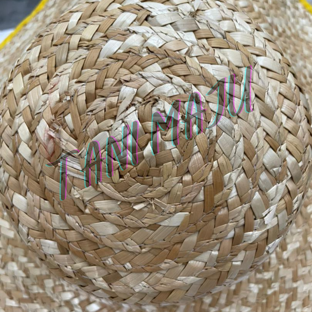 Grass Straw Farmer Hat Cap / Topi Rumput Jerami Petani / Topi Rumput Jerami Petani /Topi Kebun C009