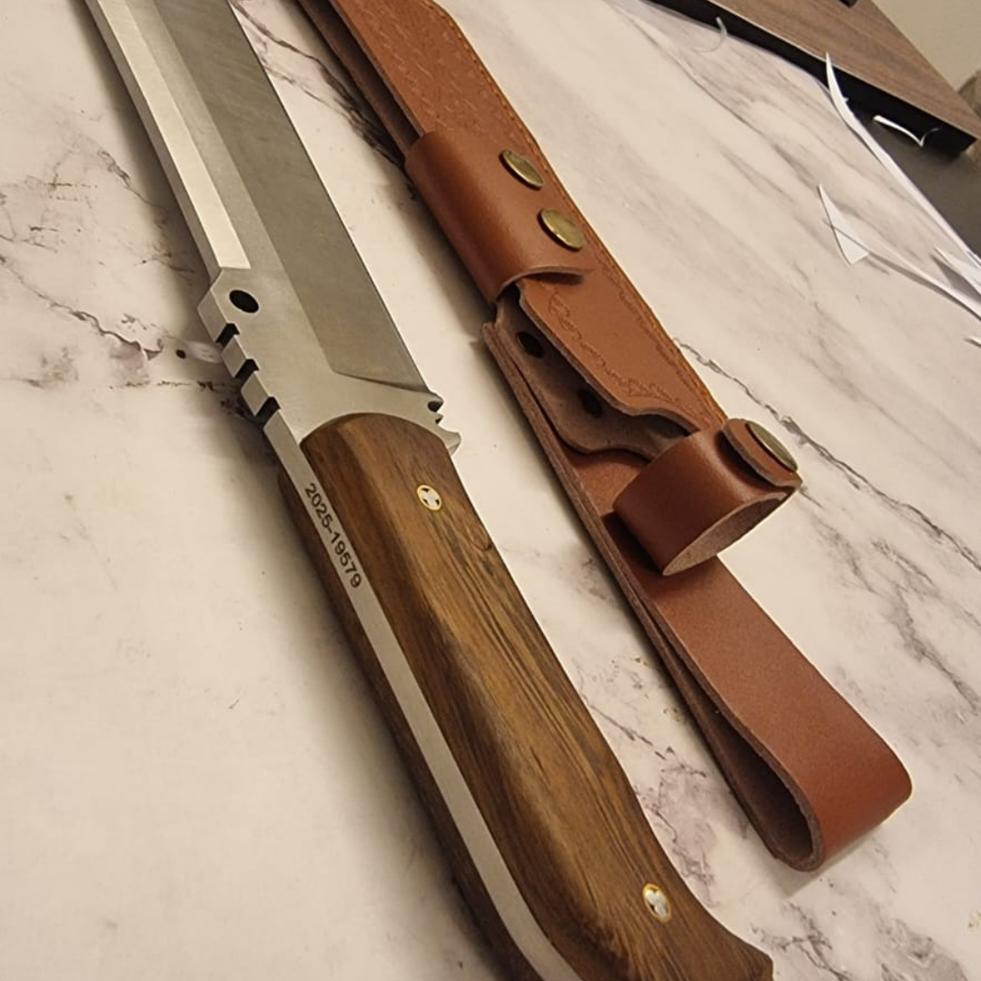 Model 409 (Pisau Potong Kayu & Buluh Tajam untuk Camping Hiking & Survival)( Stainless Steel