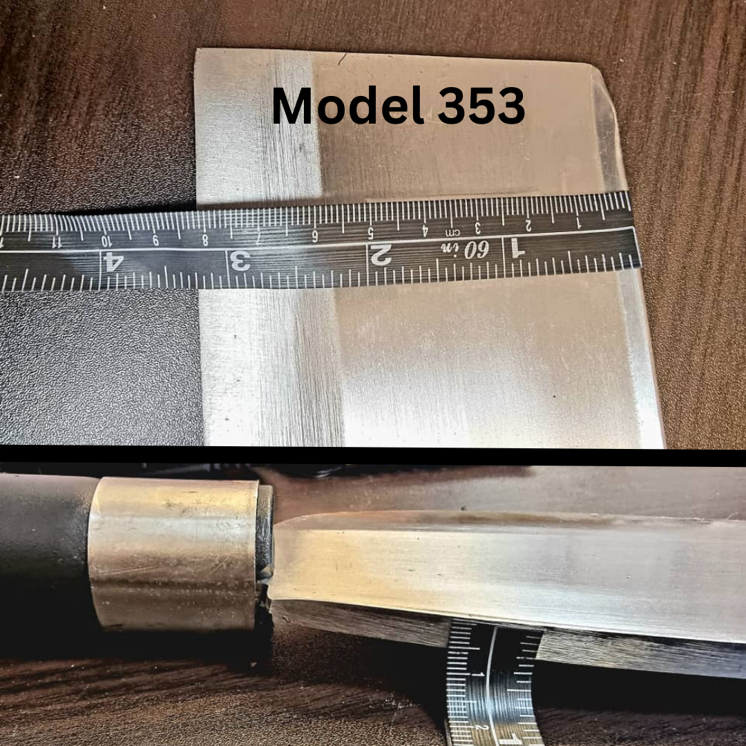 Model (352-354) Parang Bengkok & Lurus Serbaguna – Pisau Ladang, Potong Kayu, Buluh & Rumput (Keluli Karbon & Krom)