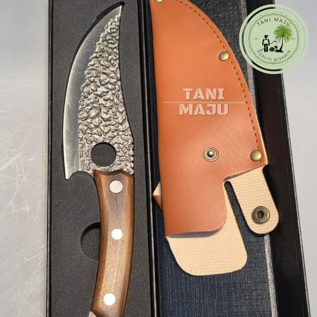 Model 467 / Pisau Dapur Premium 6 Inch Keluli Tahan Karat Handle Kayu Tajam Tahan Lama Serbaguna Kitchen Knife
