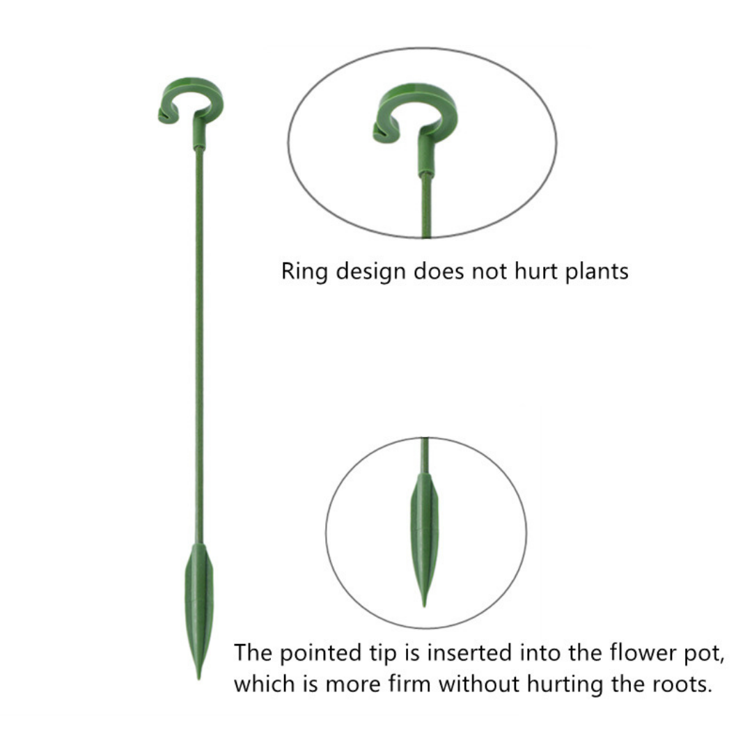 Flower Plant Metal Support Stand Bonsai Stake Backyard  /Garden Tool  Support Ring Climbing Plant Stick Pole (Model 167)