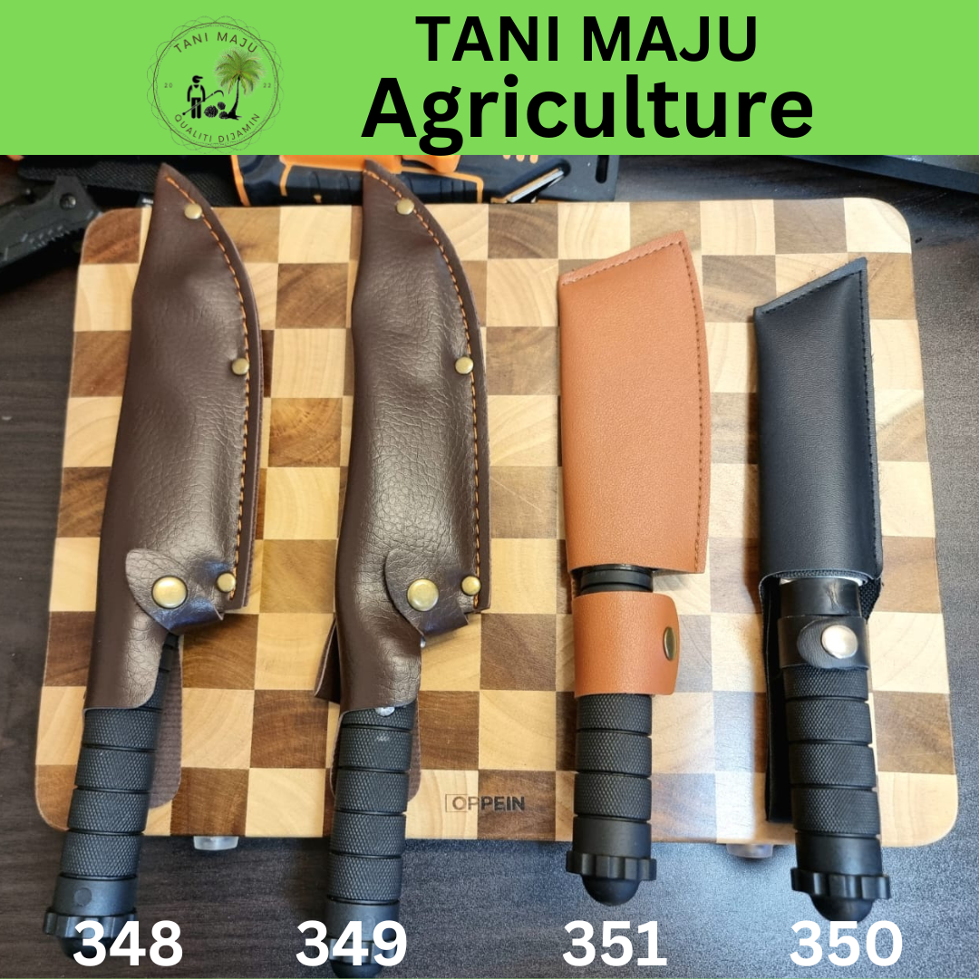 Model 348-351 Pisau Serbaguna Tajam Untuk Luar & Dapur – Pisau Camping, Potong Daging, Buah & Tulang (4 Jenis Dengan Sarung)