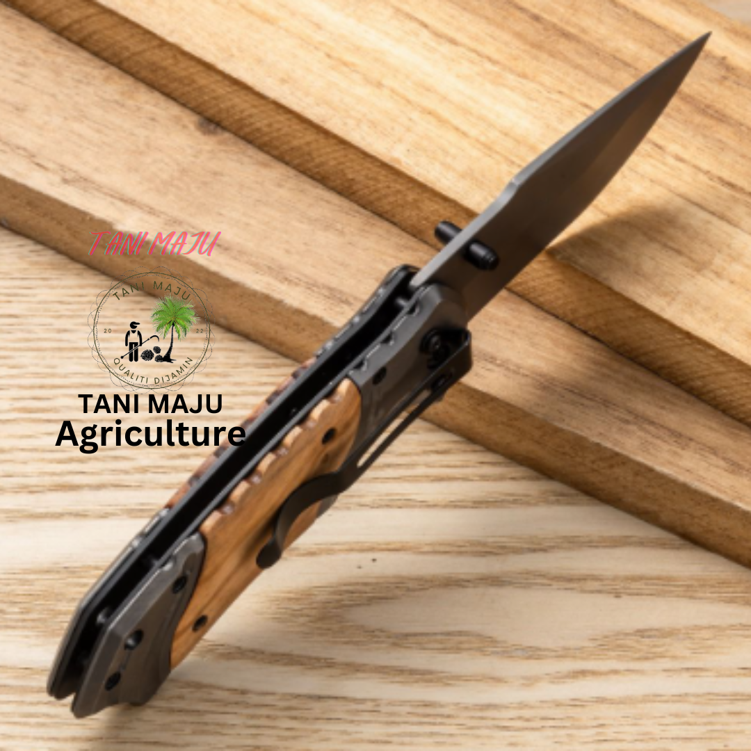 Model 292 / Pisau Lipat Pendek Serbaguna | Outdoor + Rumah + Buah | 8cm Bilah Keluli