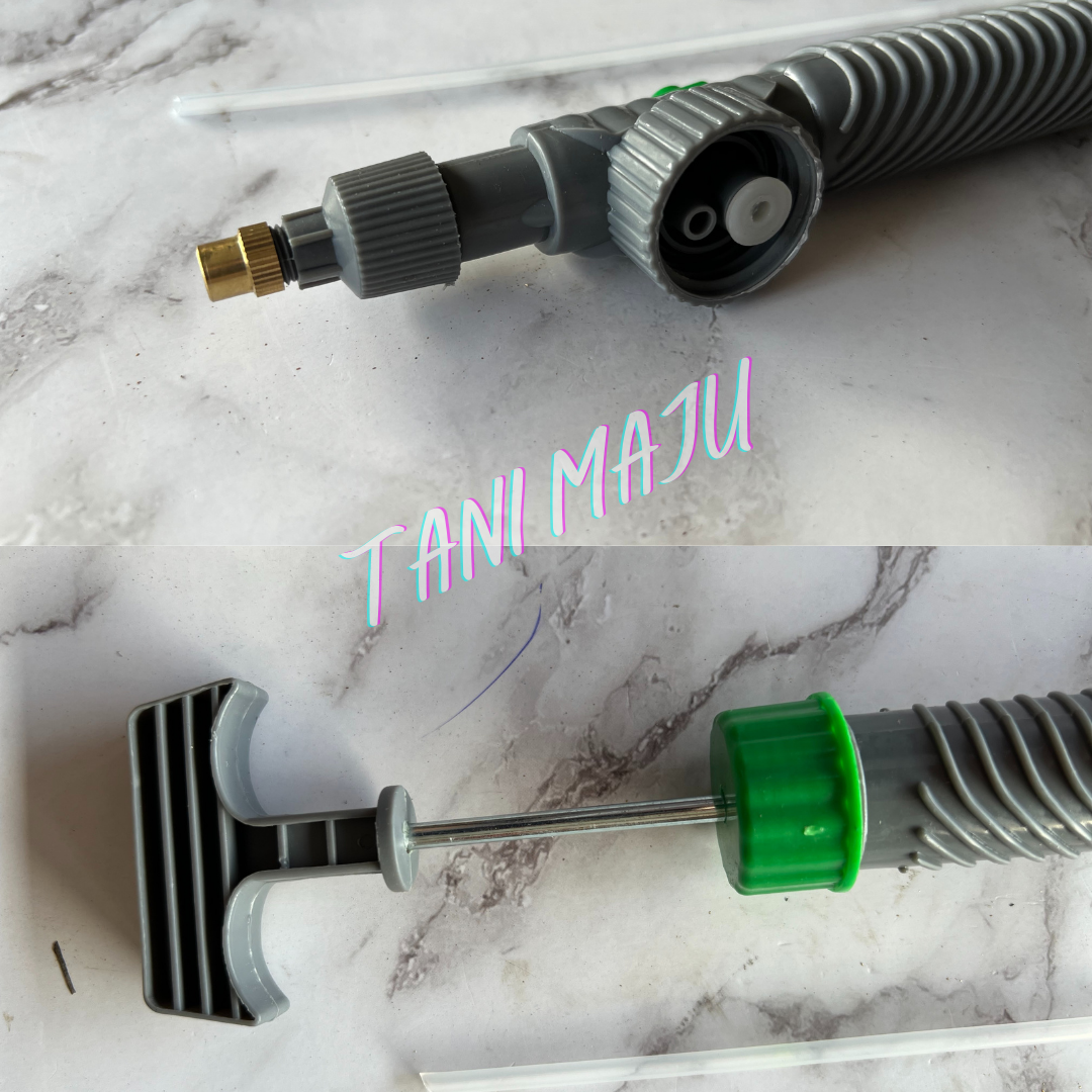 HighPressure Air Pump Spray Head Nozzle Manual Sprayer Adjustable Bottle Garden Watering Tool Disinfectant Sanitizer (Model 171)