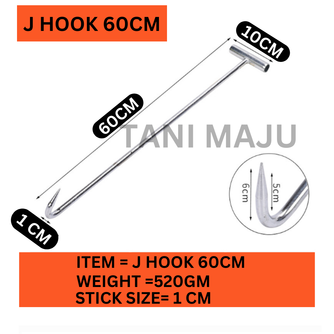 J hook 60cm Stainless Steel (Model 242)