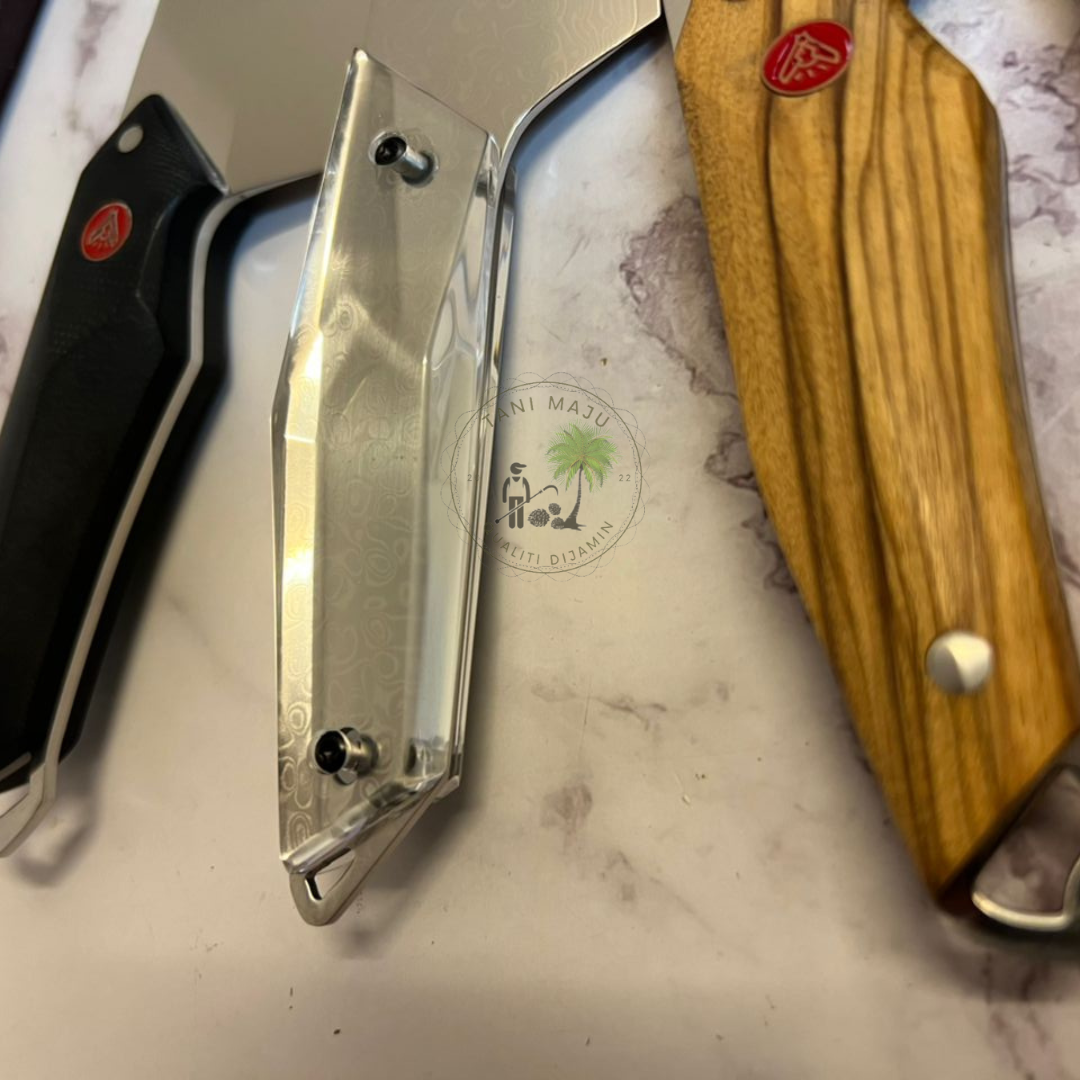 Pisau Damascus Serbaguna | 67 Lapisan Forge Camping Knife | Pisau Buah, Sayur & Daging