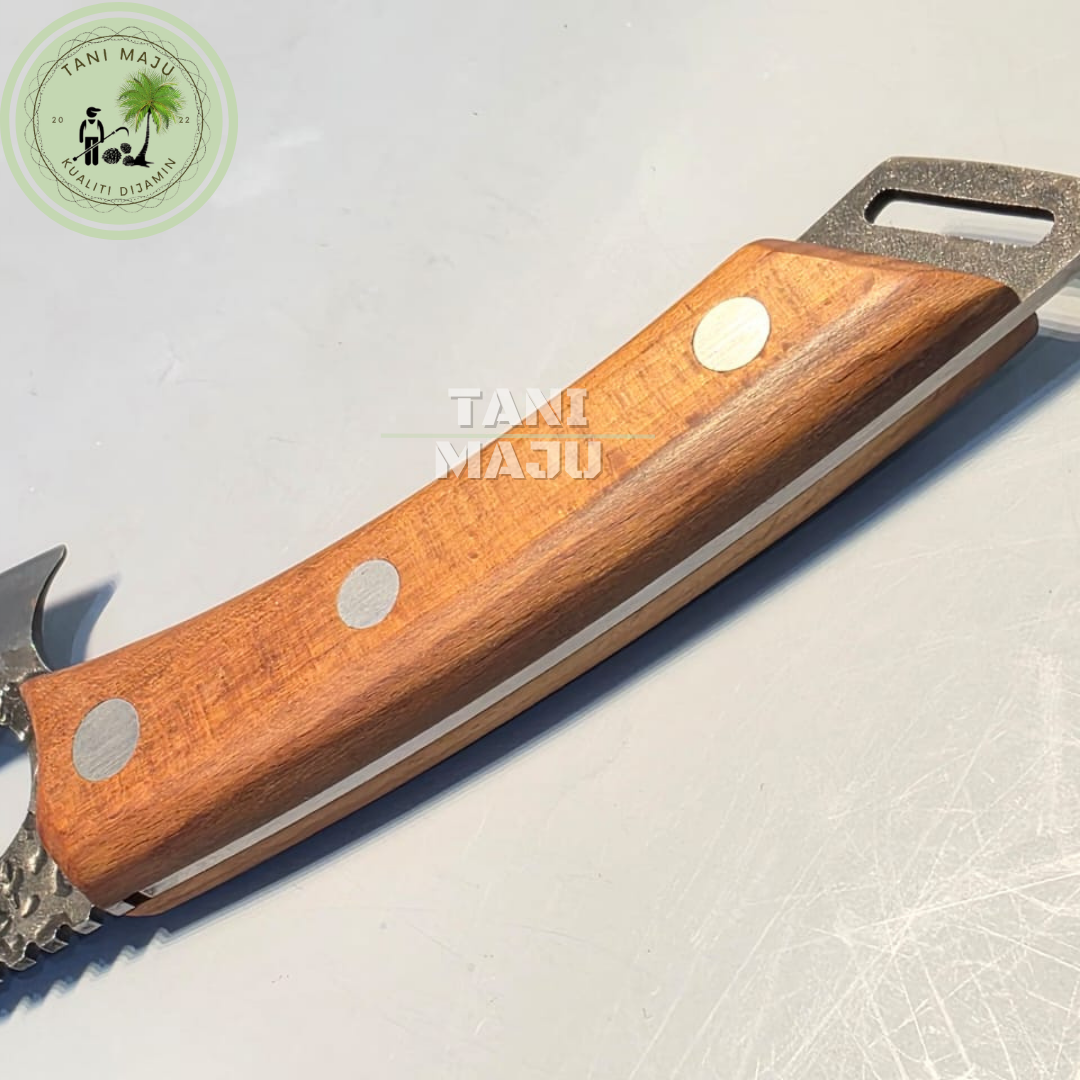 Model 467 / Pisau Dapur Premium 6 Inch Keluli Tahan Karat Handle Kayu Tajam Tahan Lama Serbaguna Kitchen Knife