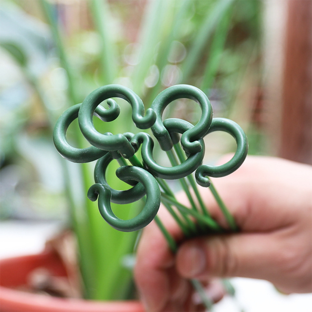 Flower Plant Metal Support Stand Bonsai Stake Backyard  /Garden Tool  Support Ring Climbing Plant Stick Pole (Model 167)